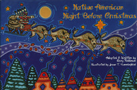 In a mystical time and place where the past and present are woven together, we find an American Indian village of the plans where tipis and cars co-exist, along with buffalo robes and television sets. This imaginative adaptation of the beloved Christmas classic "A Visit From St. Nicholas" is set in just such a place. <br /><br /><em>Native American Night Before Christmas</em> presents us with a whimsical look at what a Native American Christmas Eve might be like when Old Red Shirt (the Indian Santa Claus) comes a-calling in his old wooden sleigh pulled by a team of flying white buffalo to deliver commodities, fry bread, and other goodies to the Rez. Author Robinson and artist Hummingbird delight with their vision of a Christmas that can only exist in the twinkle of a child's eye. [Description on inside flap]